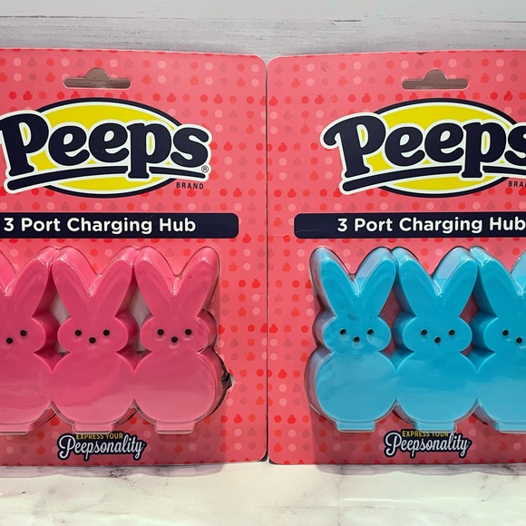 Peeps 3 Port Charging Hub, Yellow - Picture 4 of 4